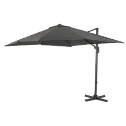 ACAZA Kantelbare Zweefparasol 300x300 Cm - Donker Grijs -Tuinmeubel Winkel 1000047017 0103