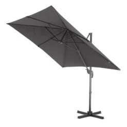 ACAZA Kantelbare Zweefparasol 250x250 Cm, Vierkant, Donker Grijs