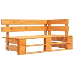 VidaXL Tuinbank Met Rode Kussens Pallet Grenenhout -Tuinmeubel Winkel 1000048435 0102