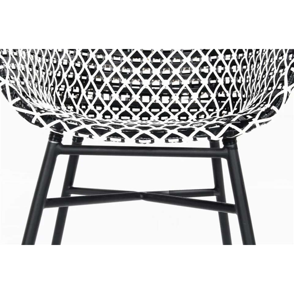Hartman Delphine Dining Stoel White - Black 5 Hartman Delphine Dining Stoel White - Black - Afbeelding 3