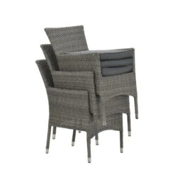 Garden Impressions Jerba Tuinstoel Grijs - 4 Stuks -Tuinmeubel Winkel 1000052360 0102