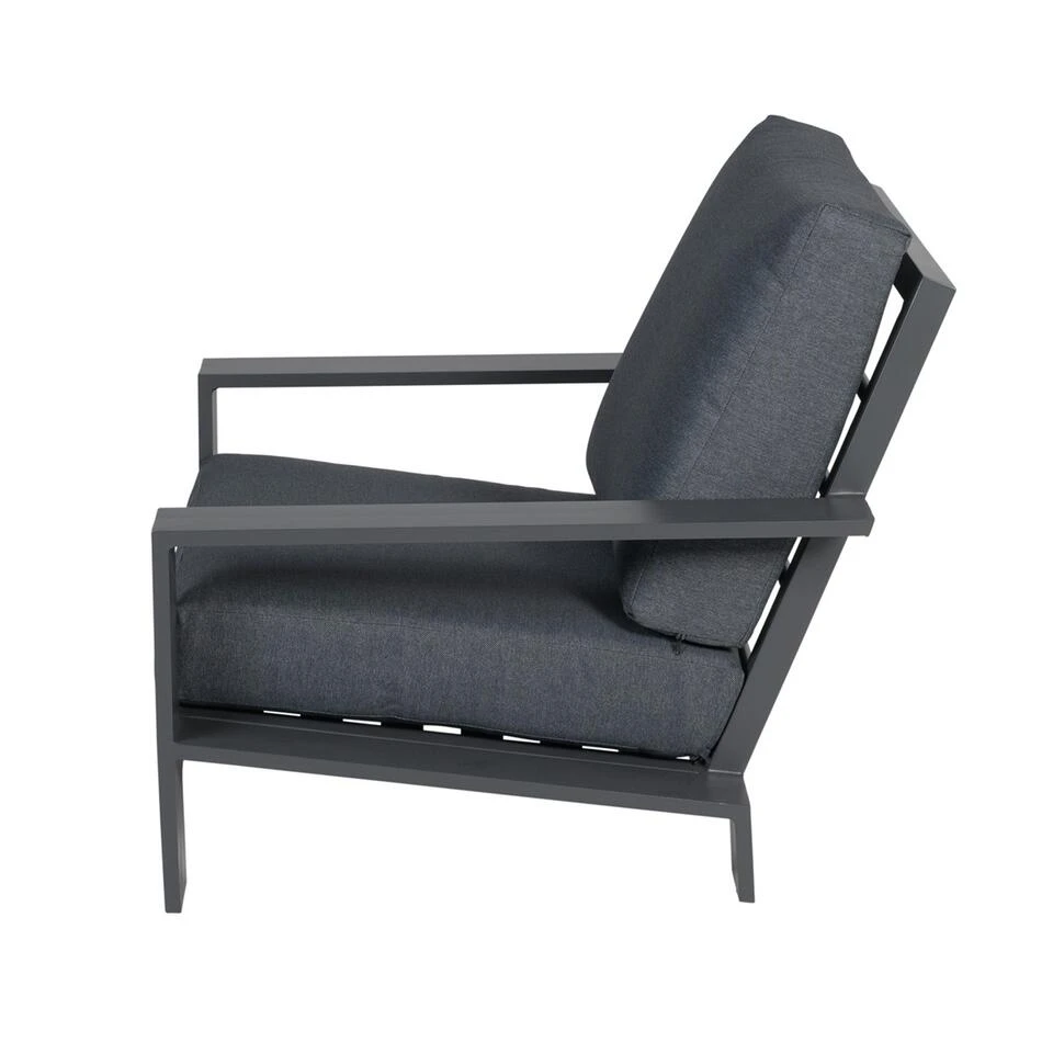 Garden Impressions Coba Lounge Tuinstoel - Donker Grijs 4 Garden Impressions Coba Lounge Tuinstoel - Donker Grijs - Afbeelding 3