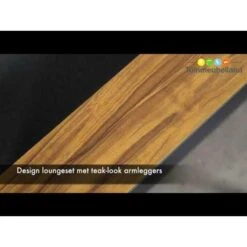 Garden Impressions Plaza Lounge Dining Set Donker Grijs-teaklook -Tuinmeubel Winkel 1000052962 0103