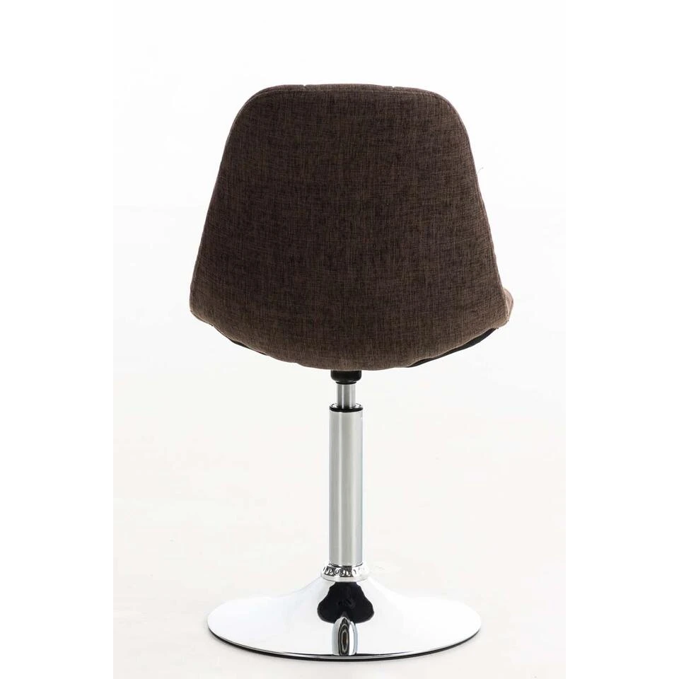 CLP Eetkamerstoel Emil Stof Bruin 6 CLP Eetkamerstoel Emil Stof Bruin - Afbeelding 4