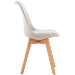 CLP Eetkamerstoel Linares Fluweel Zilverkleurig -Tuinmeubel Winkel 1000053757 0102