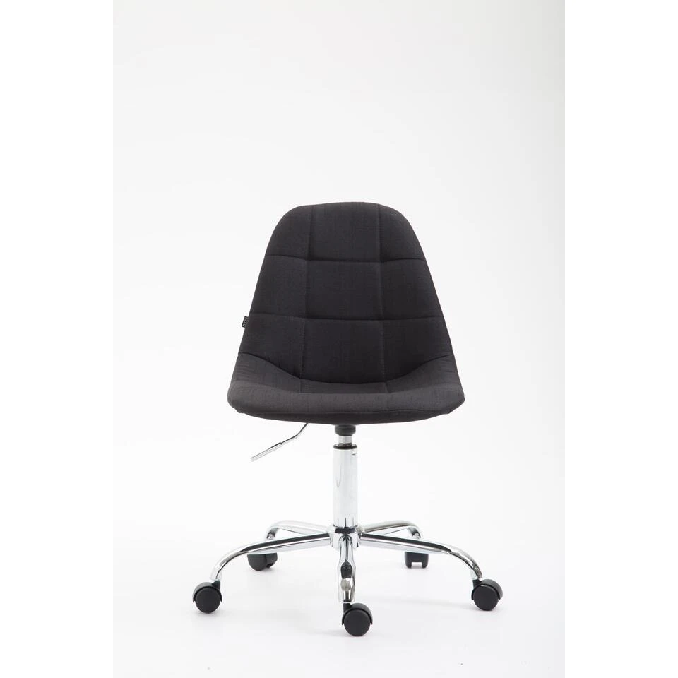 Clp Bureaustoel Reims Stof Zwart 4 Clp Bureaustoel Reims Stof Zwart - Afbeelding 2
