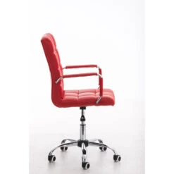 Clp Bureaustoel Deli V2 Kunstleer Rood -Tuinmeubel Winkel 1000054331 0102