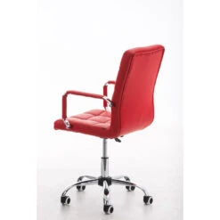 Clp Bureaustoel Deli V2 Kunstleer Rood -Tuinmeubel Winkel 1000054331 0103