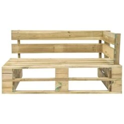 VidaXL Tuinhoekbank Pallet Groen Geïmpregneerd Grenenhout -Tuinmeubel Winkel 1000056401 0102