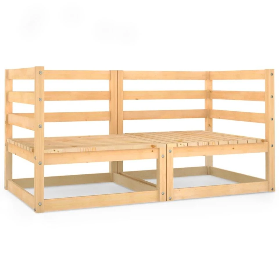 VidaXL Tuinbank 2-zits Massief Grenenhout 3 VidaXL Tuinbank 2-zits Massief Grenenhout