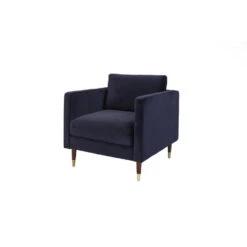 Fauteuil Velvet Blauw Brooklyn - Stof - Blauw -Tuinmeubel Winkel 1000062441 0101