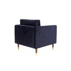 Fauteuil Velvet Blauw Brooklyn - Stof - Blauw -Tuinmeubel Winkel 1000062441 0102