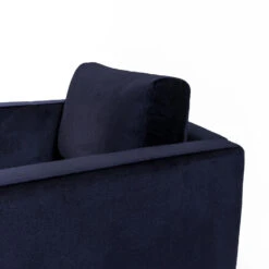 Fauteuil Velvet Blauw Brooklyn - Stof - Blauw -Tuinmeubel Winkel 1000062441 0103
