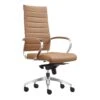 Bureaustoel Granada Cognac - 100% Leder -Tuinmeubel Winkel 1000067074