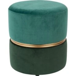 Parya Home Bubble Poef - Groen - Velvet