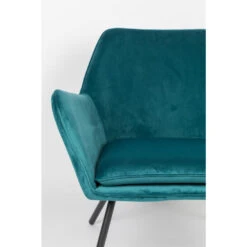 Giga Meubel Fauteuil Velvet Blauw - Zithoogte 42cm - Stoel Bon -Tuinmeubel Winkel 1000068562 0103