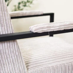 Moderne Fauteuil Madeline Ribstof Lichtgrijs - Stof - Grijs 9 Moderne Fauteuil Madeline Ribstof Lichtgrijs - Stof - Grijs -Tuinmeubel Winkel 1000072637 0103