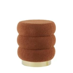 Poef Kimi - Oranje - Ø40cm