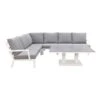 Rockford Aluminium Loungeset Wit 5-delig - Verstelbare Tafel -Tuinmeubel Winkel 1000073154