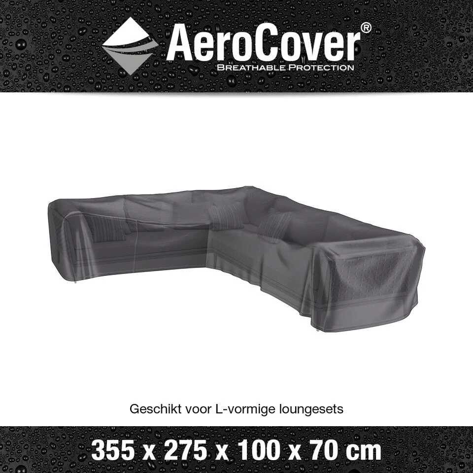 Aerocover Loungesethoes L-vorm 355x275 - Links 4 Aerocover Loungesethoes L-vorm 355x275 - Links - Afbeelding 2