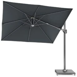 Platinum Voyager Vierkante Zweefparasol T2 2,7x2,7 M. - Faded Black -Tuinmeubel Winkel 1000073269 0101