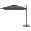 Platinum Voyager Vierkante Zweefparasol T2 2,7x2,7 M. - Faded Black -Tuinmeubel Winkel 1000073269