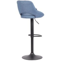 CLP Barkruk Milet Frame Zwart Stof Blauw 9 CLP Barkruk Milet Frame Zwart Stof Blauw -Tuinmeubel Winkel 1000073451 0103