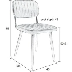 Parya Home - Jake Stoel - Eetkamerstoel - Zwart 8 Parya Home - Jake Stoel - Eetkamerstoel - Zwart -Tuinmeubel Winkel 1000074351 0102