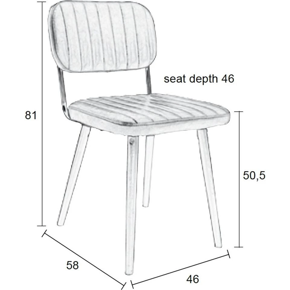 Parya Home - Jake Stoel - Eetkamerstoel - Zwart 5 Parya Home - Jake Stoel - Eetkamerstoel - Zwart - Afbeelding 3