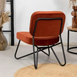 Velvet Fauteuil Jasmijn Koper - Stof - Koperkleurig -Tuinmeubel Winkel 1000074965 0102