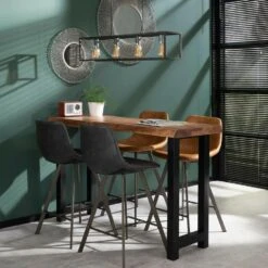 Barstoel Jill Kuip - Lederlook - Bruin 9 Barstoel Jill Kuip - Lederlook - Bruin -Tuinmeubel Winkel 1000076859 0103