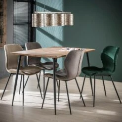 Verona Eetkamerstoel Velvet - Stof - Beige -Tuinmeubel Winkel 1000076870 0103