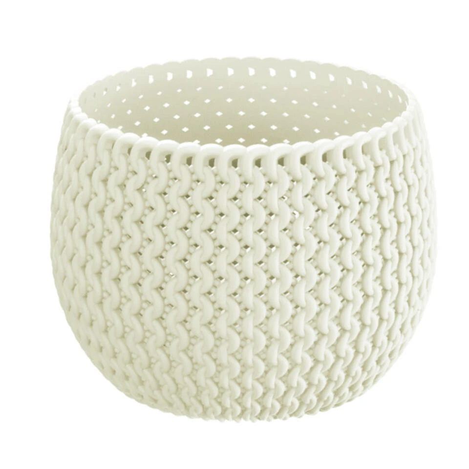 Prosperplast Plantenpot/bloempot - Kunststof - Creme - D18 X H13,5 Cm 3 Prosperplast Plantenpot/bloempot - Kunststof - Creme - D18 X H13,5 Cm