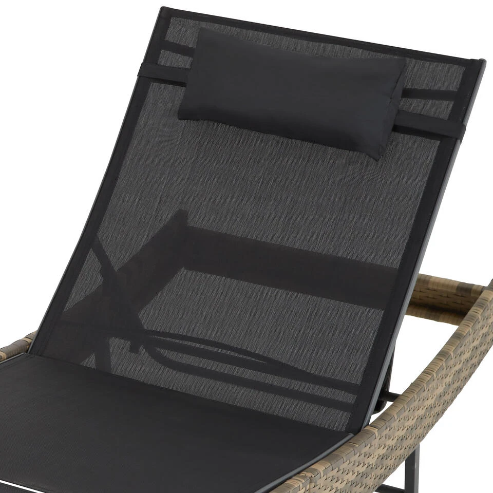 Tectake - Ligbed Delphine- 211 Cm Lang - Natuur 6 Tectake - Ligbed Delphine- 211 Cm Lang - Natuur - Afbeelding 4