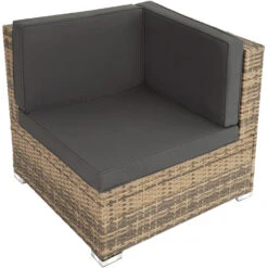 Tectake - Loungeset Venetië - Wicker - Naturel 9 Tectake - Loungeset Venetië - Wicker - Naturel -Tuinmeubel Winkel 1000077856 0103