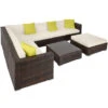 Tectake - Loungeset Marbella- Wicker Tuinset- Bruin Mix 2 Tectake - Loungeset Marbella- Wicker Tuinset- Bruin Mix -Tuinmeubel Winkel 1000077861