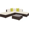 Tectake - Loungeset Parijs - Bruin -Tuinmeubel Winkel 1000077872