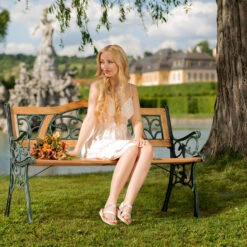 Tectake - Tuinbank Tuin Bank Tuinbankje Zitbank Gietijzer 124 Cm 8 Tectake - Tuinbank Tuin Bank Tuinbankje Zitbank Gietijzer 124 Cm -Tuinmeubel Winkel 1000078020 0102