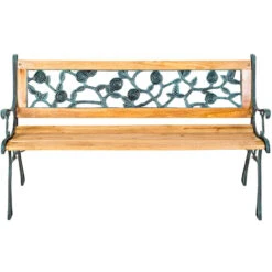 Tectake - Tuinbank - Hout/gietijzer - 124x52x74 Cm 9 Tectake - Tuinbank - Hout/gietijzer - 124x52x74 Cm -Tuinmeubel Winkel 1000078024 0103