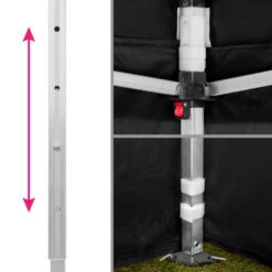 Tectake - Partytent 3x6 M. Opvouwbaar- 4 Wanden- Zwart 9 Tectake - Partytent 3x6 M. Opvouwbaar- 4 Wanden- Zwart -Tuinmeubel Winkel 1000078116 0103