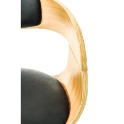 CLP Barkruk Kingston Frame Zwart Kunstleder Natura/zwart -Tuinmeubel Winkel 1000078916 0102