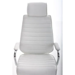 CLP Bureaustoel Rako Kunstleder Wit 9 CLP Bureaustoel Rako Kunstleder Wit -Tuinmeubel Winkel 1000080746 0103