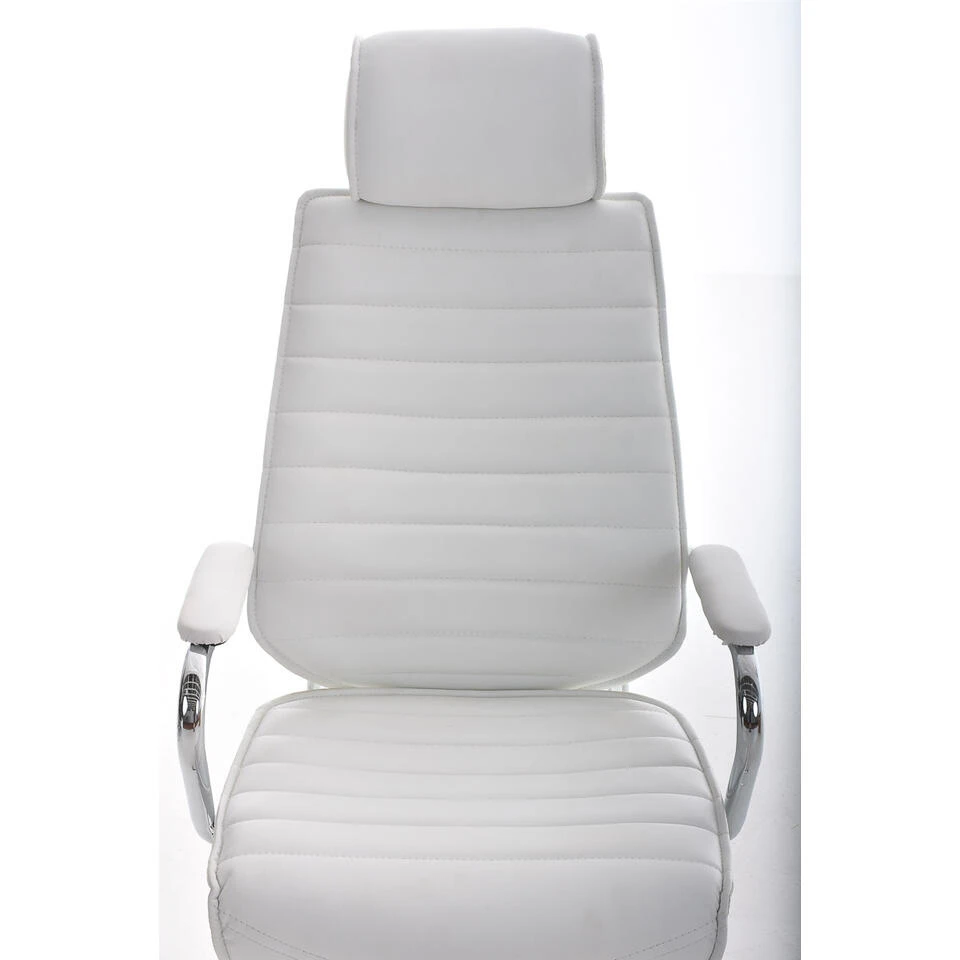 CLP Bureaustoel Rako Kunstleder Wit 6 CLP Bureaustoel Rako Kunstleder Wit - Afbeelding 4