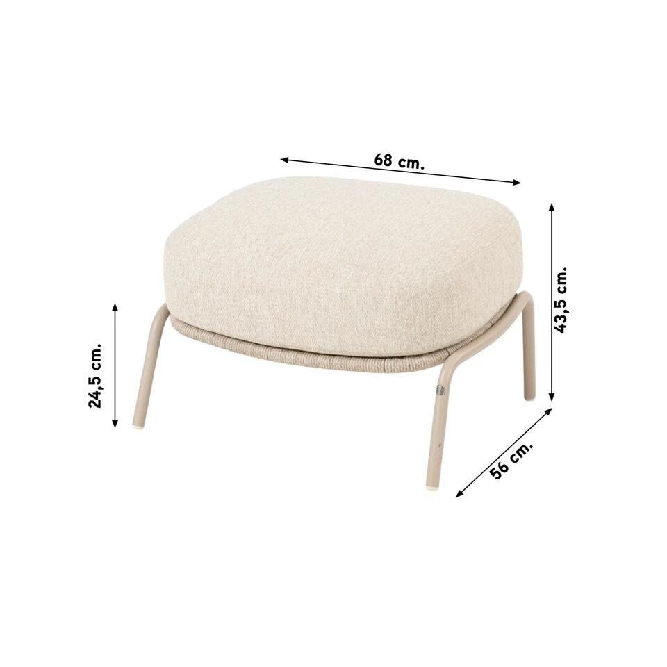 4 Seasons Puccini Voetenbank - Rope 4 4 Seasons Puccini Voetenbank - Rope - Afbeelding 2