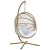 Beliani Hangstoel ACRI - Beige Pe Rotan -Tuinmeubel Winkel 1000082570