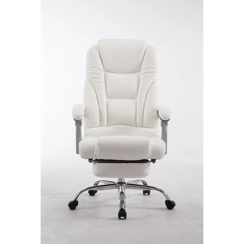 Clp Bureaustoel Pacific Kunstleder Wit 4 Clp Bureaustoel Pacific Kunstleder Wit - Afbeelding 2