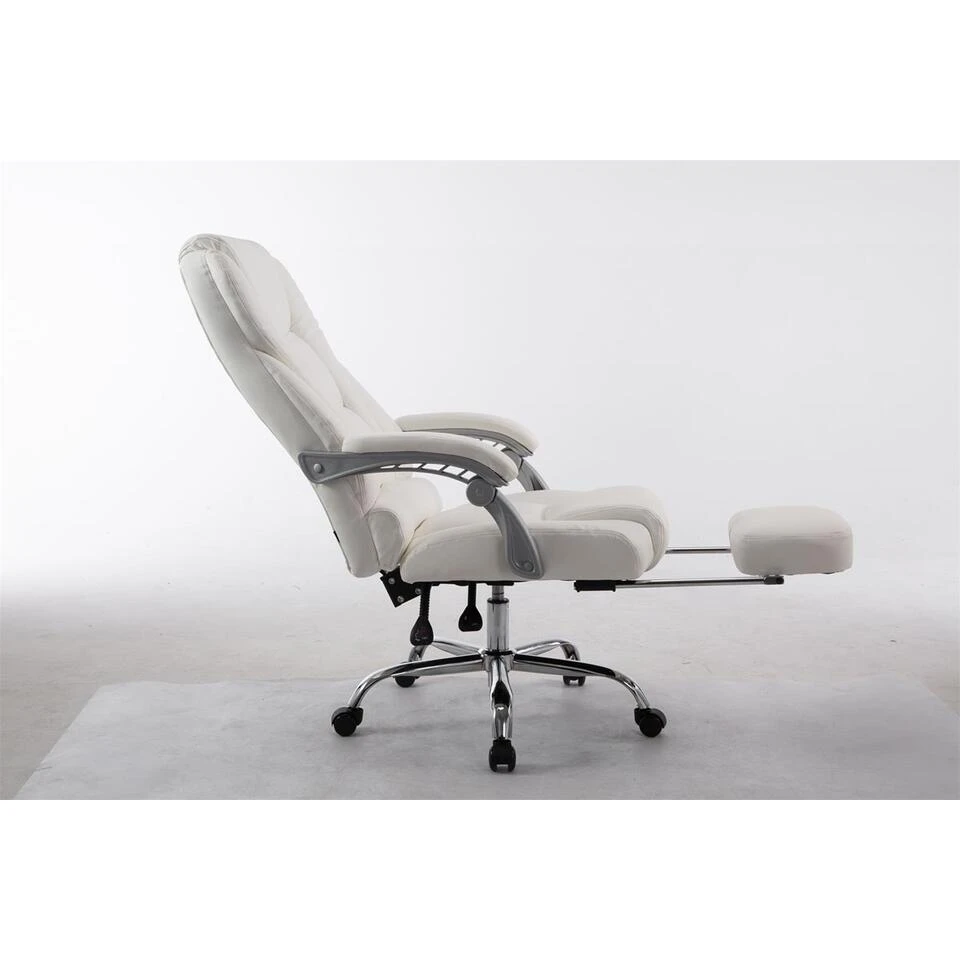 Clp Bureaustoel Pacific Kunstleder Wit 5 Clp Bureaustoel Pacific Kunstleder Wit - Afbeelding 3