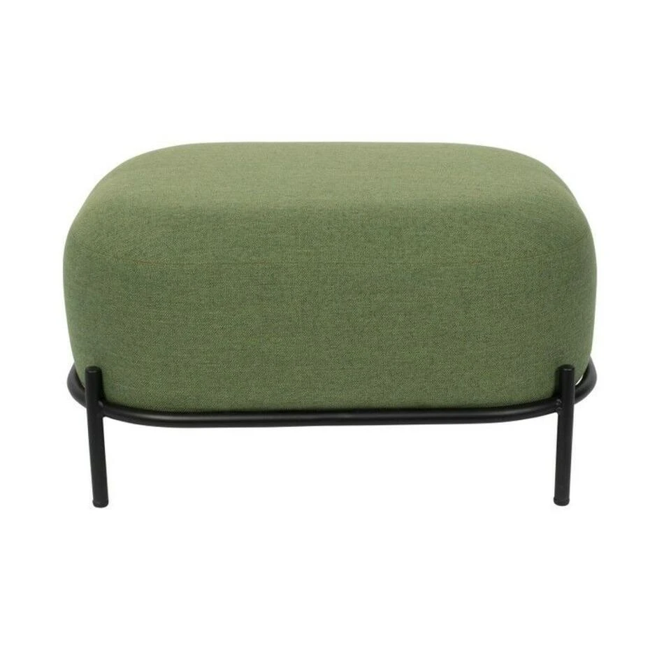 Puur Kalve Hocker - Rechthoek - Stof - Groen 5 Puur Kalve Hocker - Rechthoek - Stof - Groen - Afbeelding 3