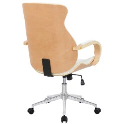 Clp Bureaustoel Melilla Kunstleder Natura Wit -Tuinmeubel Winkel 1000085224 0103