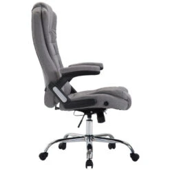 Clp Bureaustoel Thor Stof Zilverkleurig 8 Clp Bureaustoel Thor Stof Zilverkleurig -Tuinmeubel Winkel 1000085274 0102